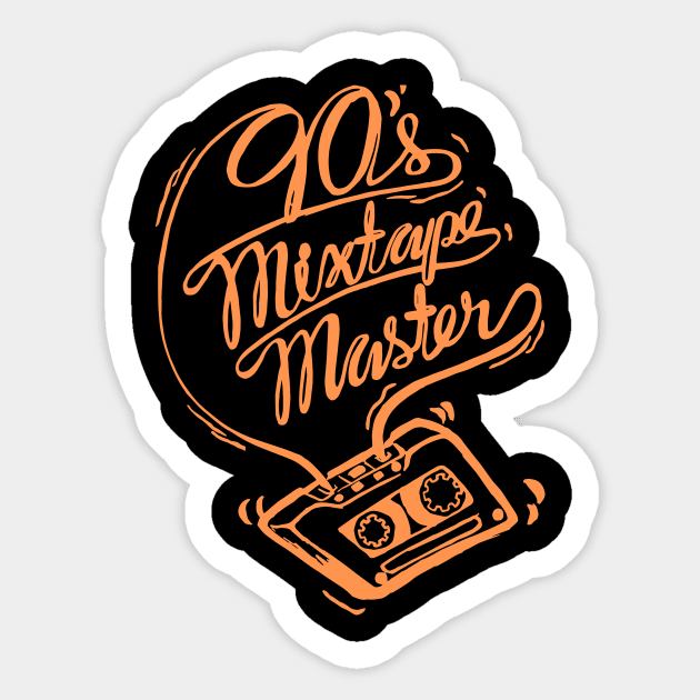 90’s Mixtape Master Sticker by GuiltlessGoods